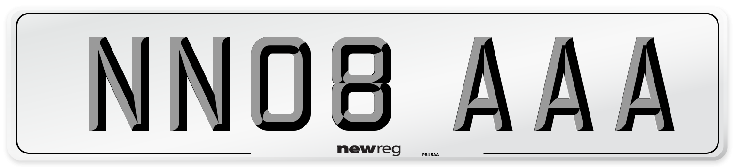 NN08 AAA Number Plate from New Reg